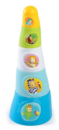 Klappbare Tassen Happy Tower Cotoons Smoby 5 Stück Blau Ab 12 Monaten