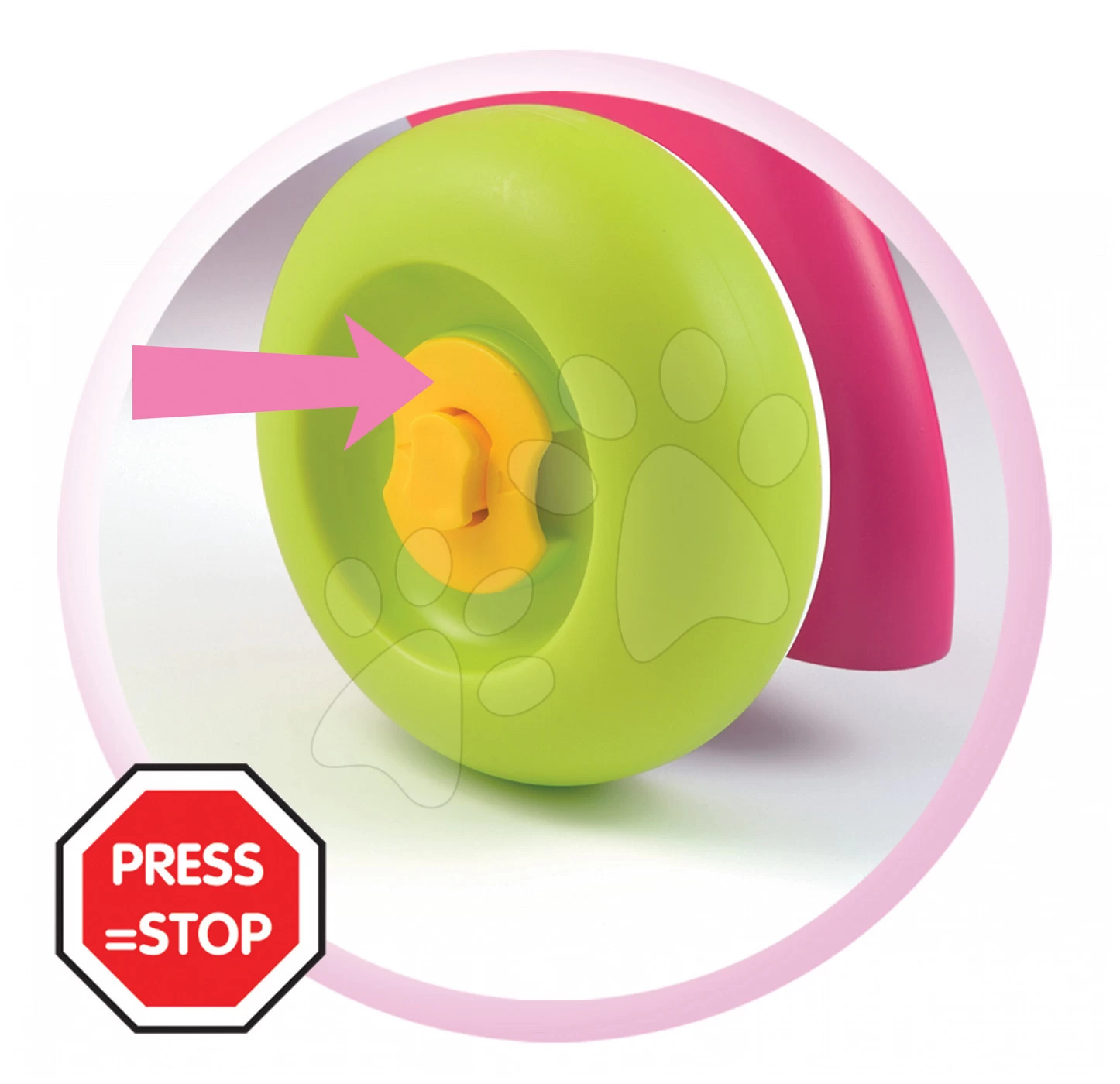 Set Karussell über Dem Kinderbett Star Cotoons 2v1 Smoby Mit Eulen Und Didaktische Lauflernhilfe Mit Licht Und Ton (blau / Pink) – Bild 10