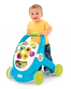 Lauflernwagen Cotoons Smoby Mit Würfeln, Licht Und Melodie Blau Ab 12 Monaten