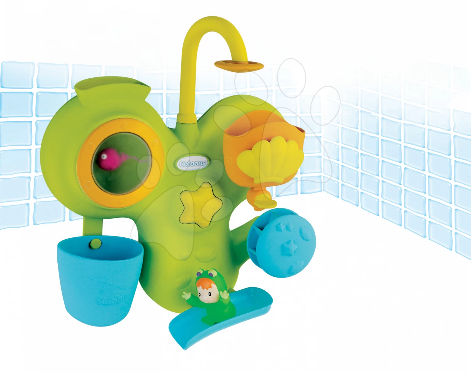 Set Lauflernhilfe Mit Didaktischem Koffer Trott Cotoons 2in1 Smoby Mit Ton Und Licht Und Aquapark In Der Badewanne Mit Rutsche – Bild 15