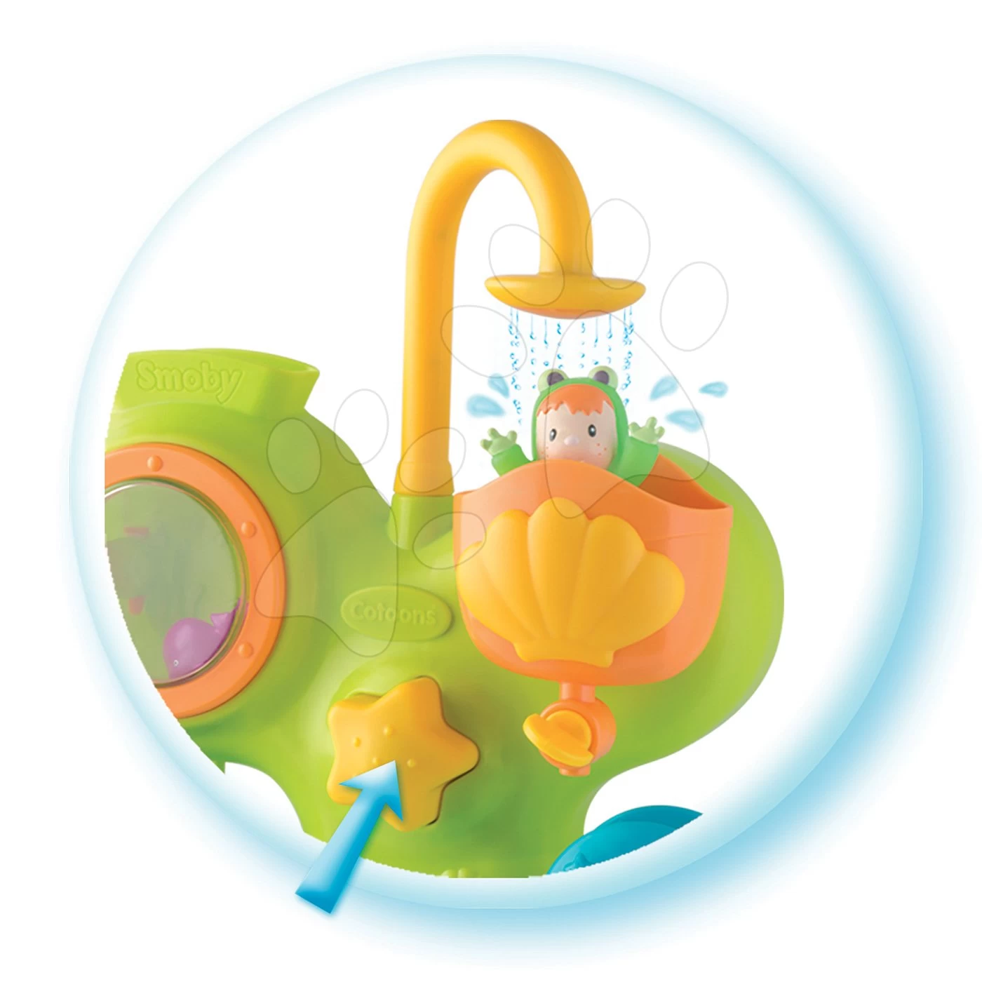 Set Didaktischer Tisch Activity Table Cotoons Smoby Mit Ton Und Licht Und Ein Wasserpark In Der Badewanne Mit Rutsche – Bild 14