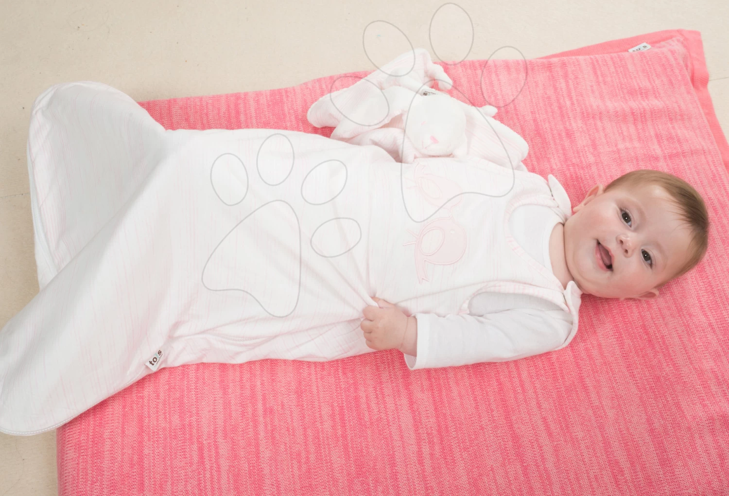 Schlafsack Für Babys Classic ToTs-smarTrike Vögel 100% Baumwollejersey Blau Sommer Ab 6 Monaten – Bild 3