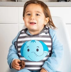 Lätzchen Für Kinder Und Flaschenhalter Elefant Baby Bib & Bottle Holder ToTs-smarTrike Blau Ab 0 Monaten