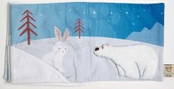 Textiles Buch Snowy Friends Activity Book ThreadBear Polartiere 100% Feine Baumwolle Ab 0 Monate