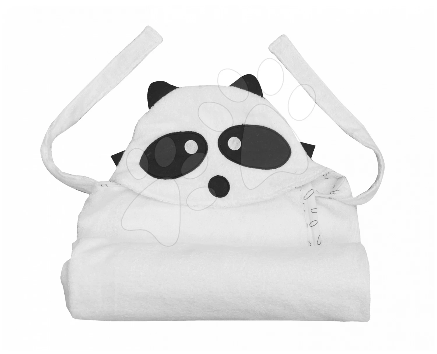 Handtuch Für Die Kleinsten Teddybär Bamboo ToTs-smarTrike Schwarz-weiße Kapuze Aus Feinem Bambus Und Baumwolle Ab 0 Monaten – Bild 2