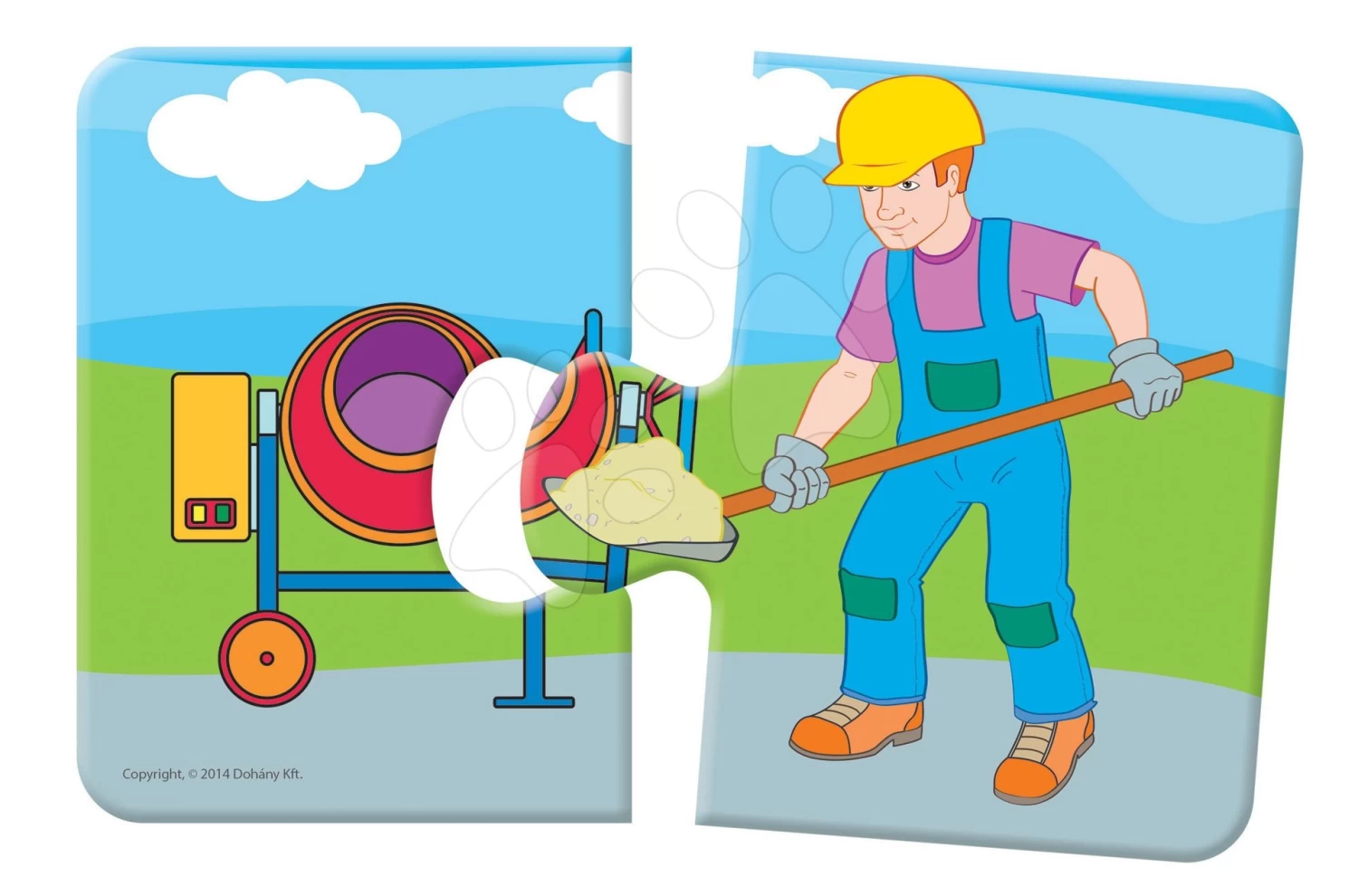 Babypuzzle Duo Arbeitsautos Dohány 8x2 Stück 8-Bilder Ab 24 Monaten – Bild 2