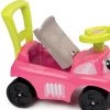 Rutscher Und Gehhilfe Auto Fille 2in1 Smoby Rosa Ab 10 Monaten