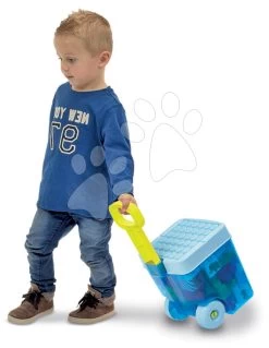 ECOIFFIER Baukasten In Einer Box Auf Rädern Maxi Blue Abrick Écoiffier Große Blaue Würfel 40 Stück Ab 12 Monaten