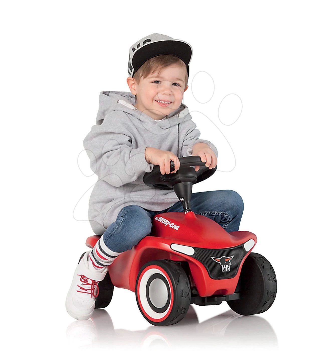 Smart Smoby Set Interaktiver Roboter 1,2,3 Smart Smoby Bobby Car Neo Red Und Rutschfahrzeug Auto – Bild 7