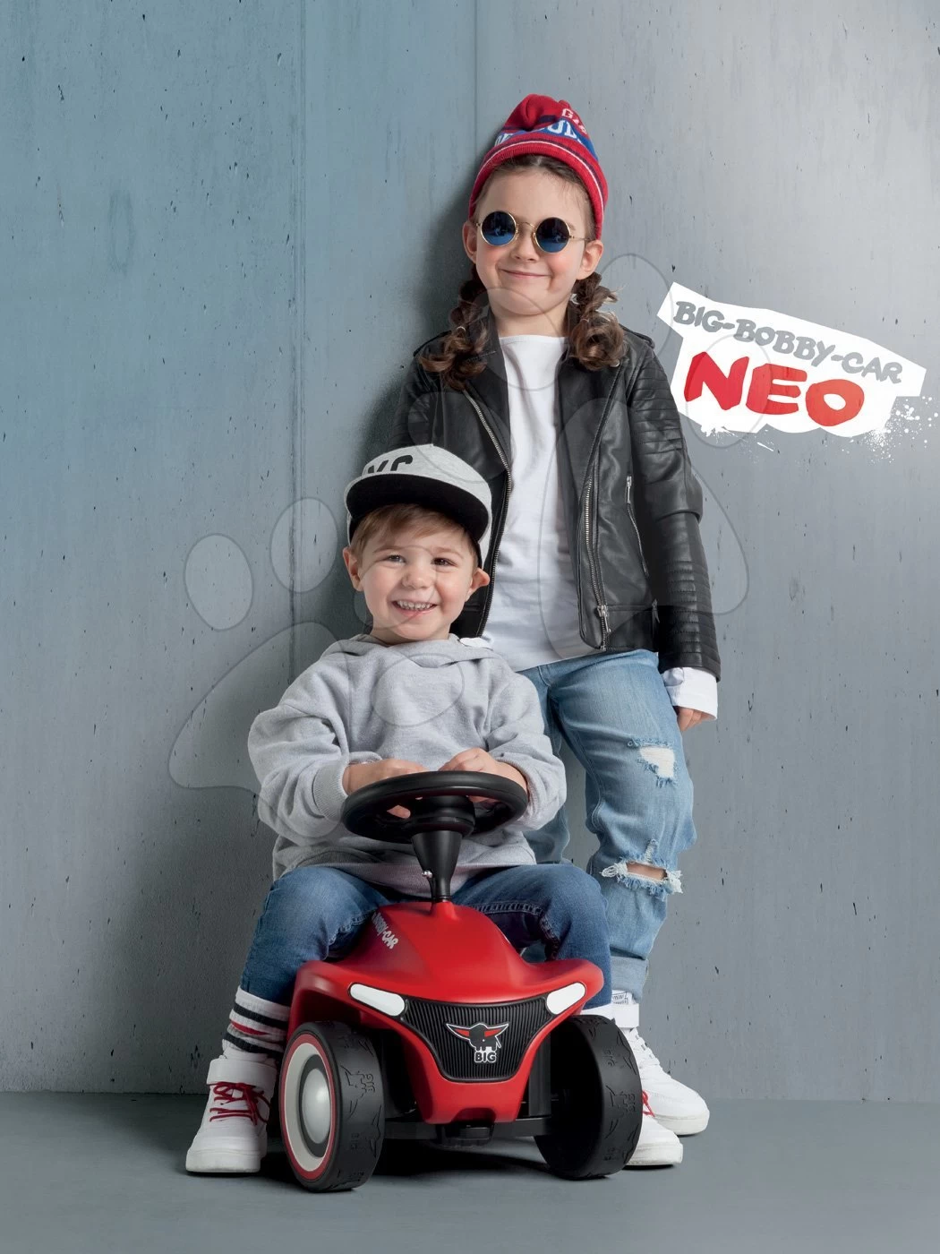 Set Interaktiver Roboter TIC Smart Smoby Mit 3 Lernspielen Und Rutschfahrzeug Auto Bobby Car Neo Pink – Bild 18