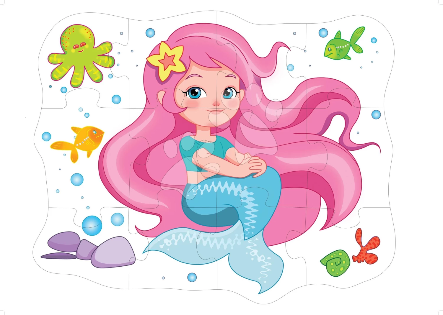 Boden-Puzzle Meerjungfrau Dohány Groß, 12 Teile Ab 24 Monaten DH811040