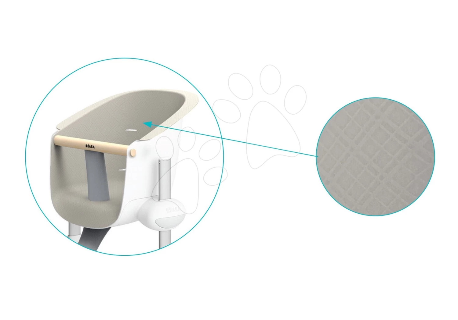 Textilbezug Beaba Für Esszimmerstuhl Up & Down Grau Ab 6 Monaten – Bild 3