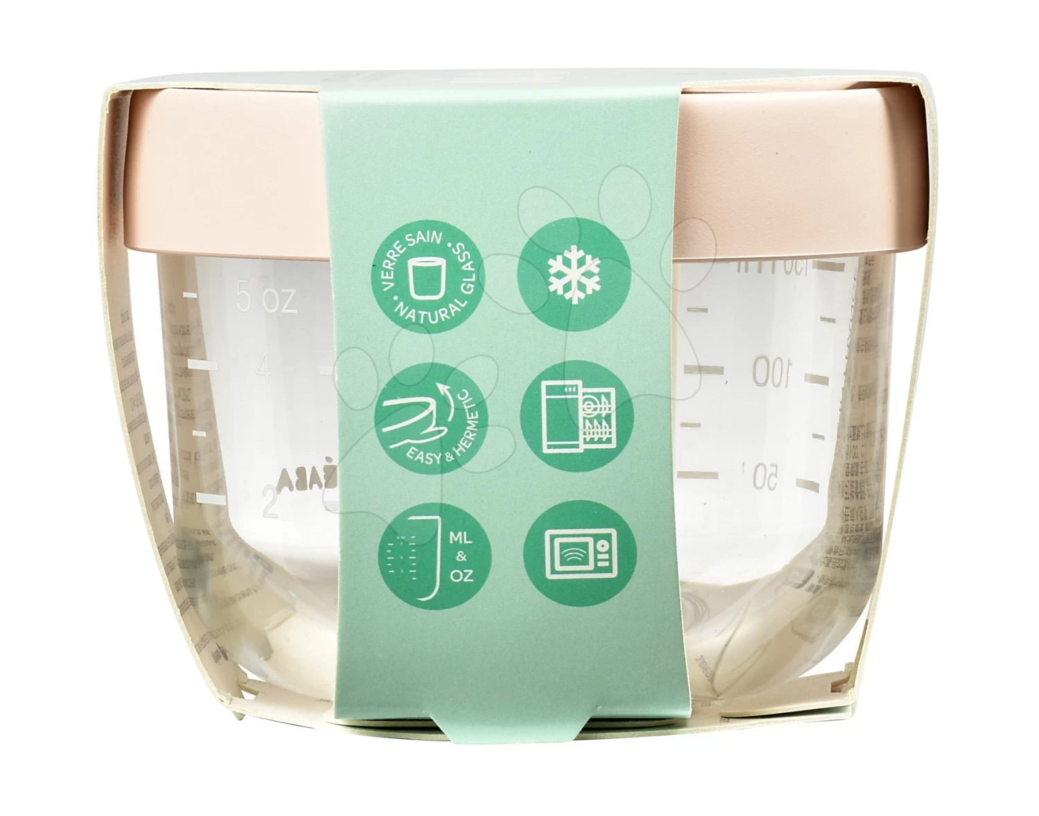 Lebensmittelbehälter Aus Hochwertigem Glas Beaba 150 Ml Ab 4 Monaten Rosa – Bild 5