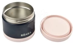 Thermoskanne Mit Weitem Loch Beaba Stainless Steel Portion 500 Ml Pink Aus Hochwertigem Edelstahl Rosa