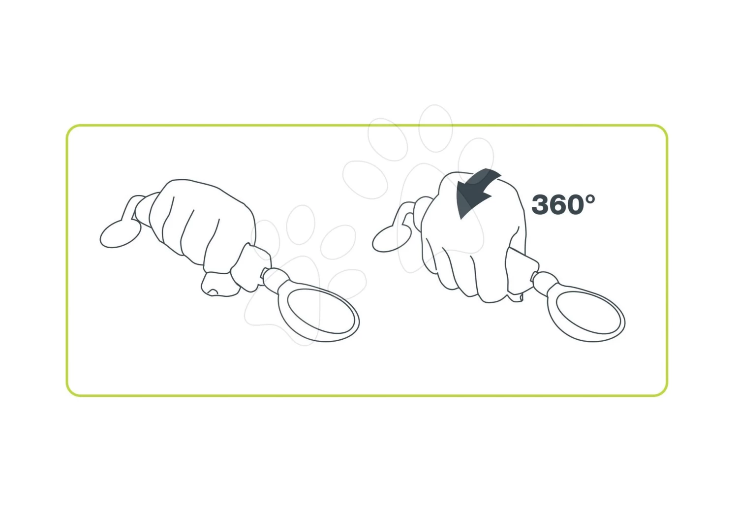 Löffel Für Kinder Beaba Airy Green Trainings - 360° Neon Ab 8 Mon Grün – Bild 3