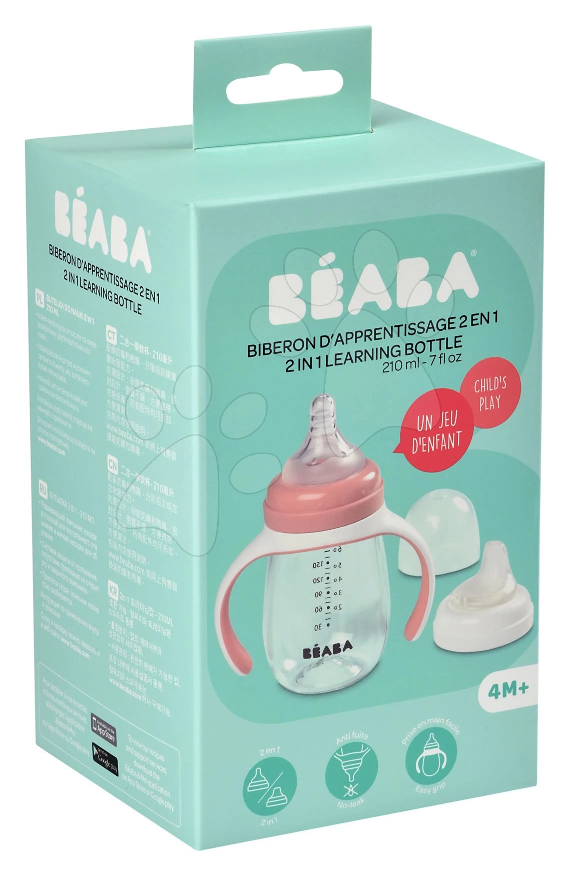 Flasche Bidon Zum Trinken Lernen Beaba Mit Strohhalm Ab 8 Monaten – Bild 12