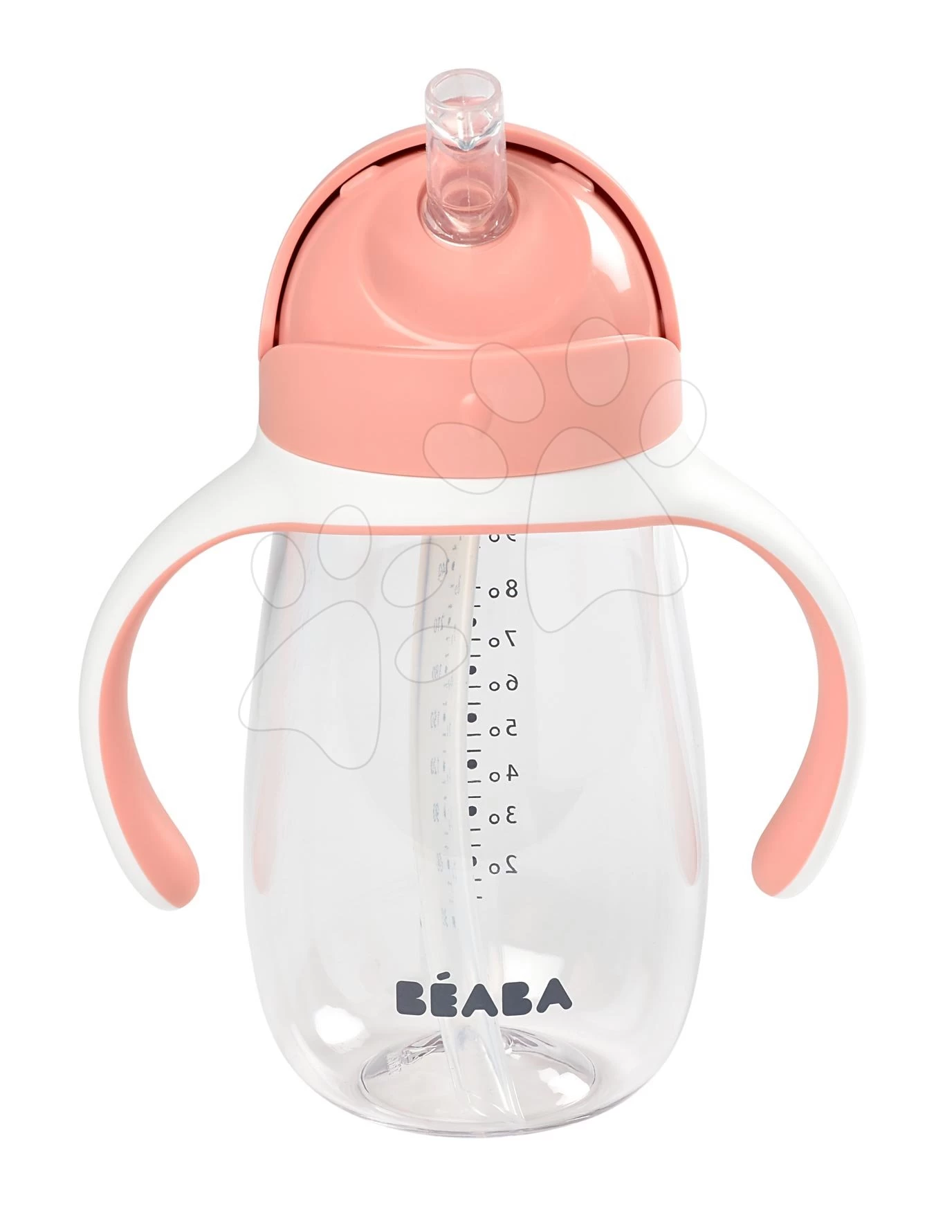 Flasche Bidon Zum Trinken Lernen Beaba Learning Cup 2in1 Old Pink 300 Ml Mit Strohhalm Ab 8 Monaten Rosa – Bild 7