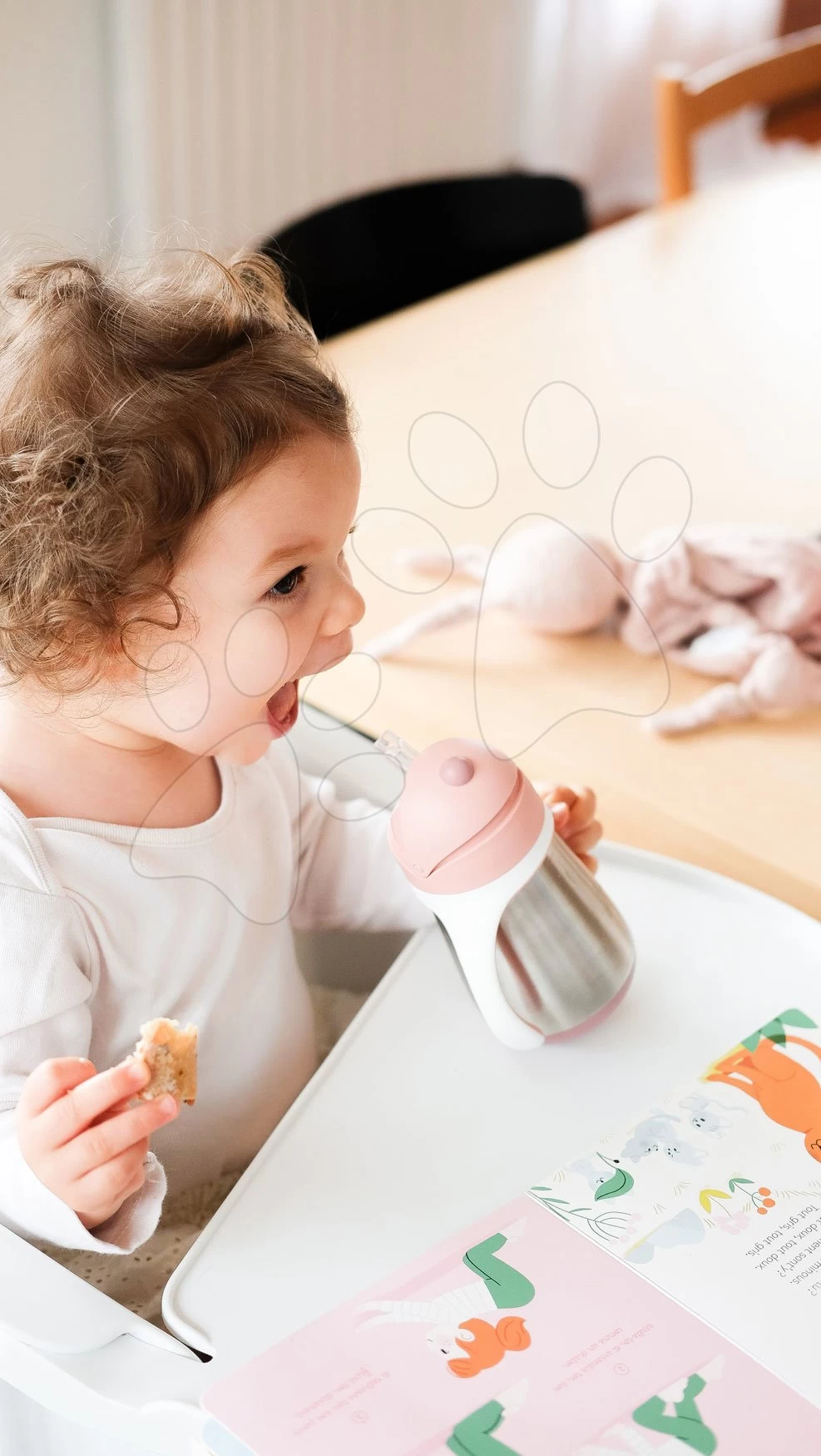 Flasche Bidon Mit Doppelwänden Stainless Steel Straw Cup Beaba Old Pink 250ml Rosa Aus Edelstahl Ab 8 Monaten – Bild 8