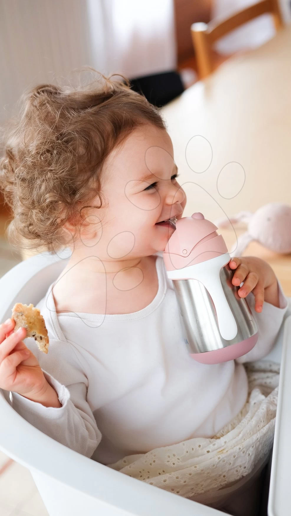 Flasche Bidon Mit Doppelwänden Stainless Steel Straw Cup Beaba Old Pink 250ml Rosa Aus Edelstahl Ab 8 Monaten – Bild 9