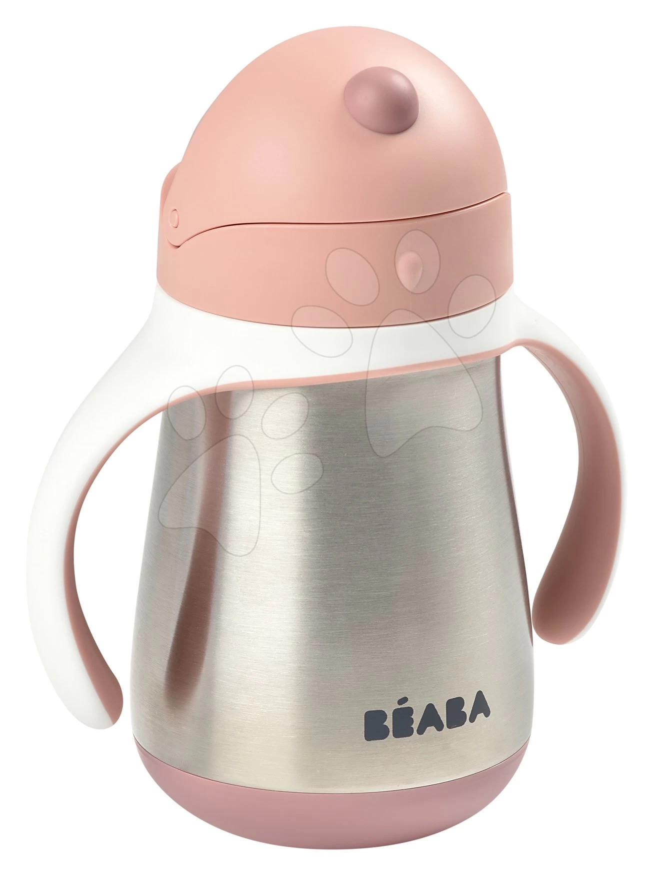 Flasche Bidon Mit Doppelwänden Stainless Steel Straw Cup Beaba Old Pink 250ml Rosa Aus Edelstahl Ab 8 Monaten – Bild 10