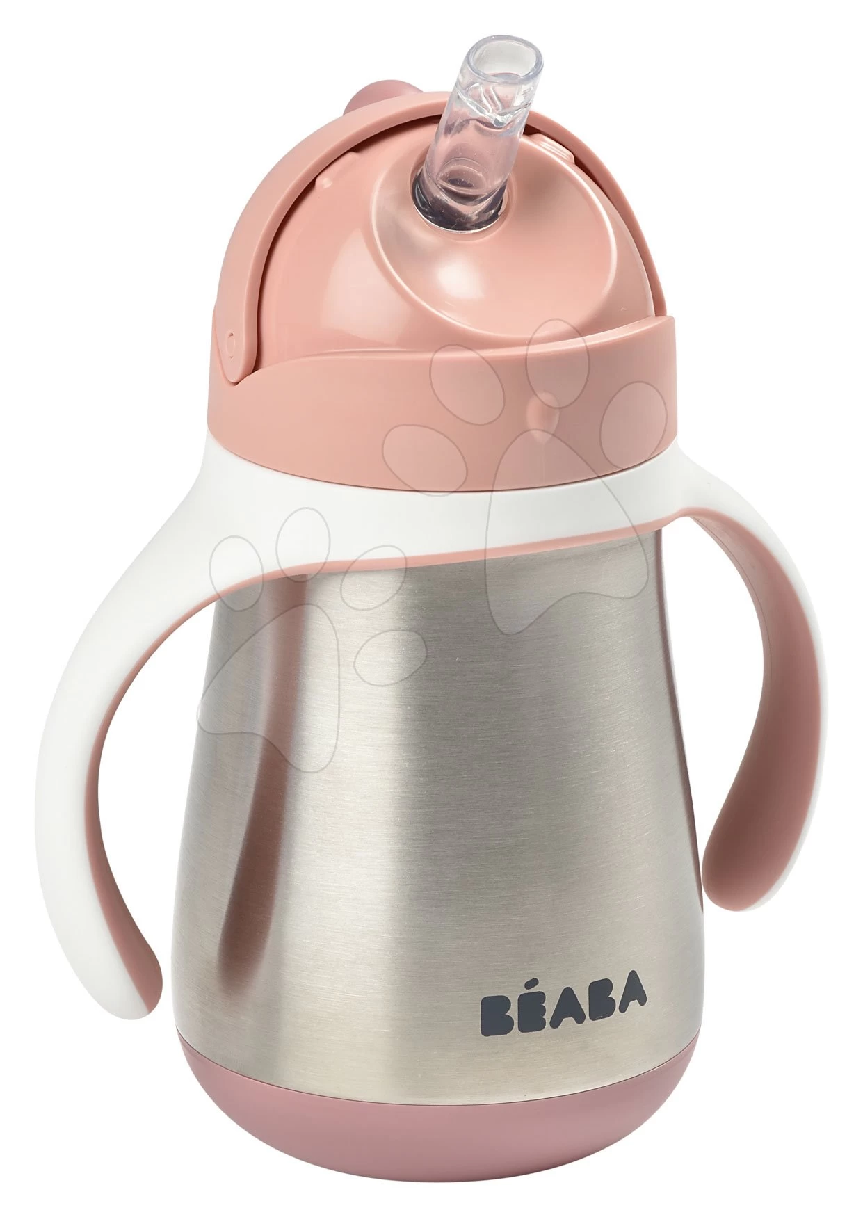 Flasche Bidon Mit Doppelwänden Stainless Steel Straw Cup Beaba Old Pink 250ml Rosa Aus Edelstahl Ab 8 Monaten – Bild 11