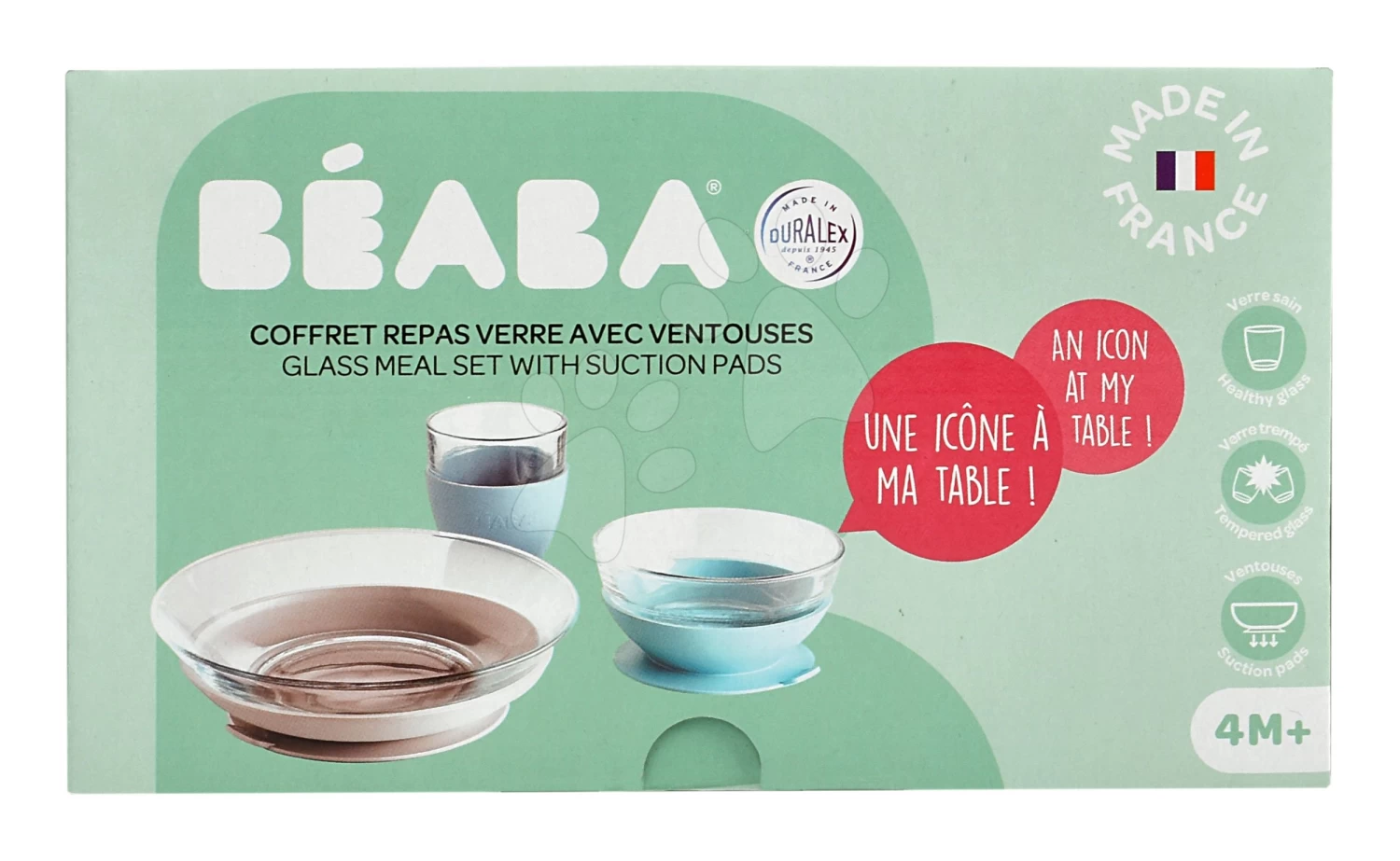 Esszimmer-Sets Aus Glas Duralex Jungle Glass Meal Beaba Aus Hochwertigem Gehärtetem Material Ab 36 Monaten – Bild 18