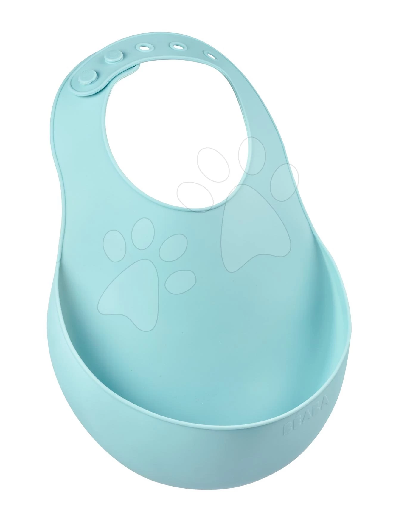 Lätzchen Für Kinder Silicon Bib Beaba Light Mist & Airy Green Beaba 2 Stück Weiches Silikon Und Knöpfe Ab 0 Monaten – Bild 4