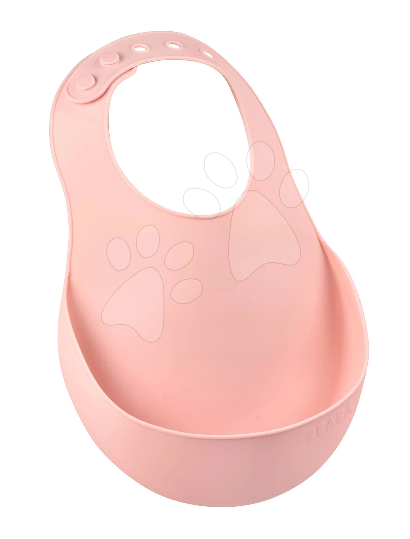 Lätzchen Für Kinder Silicon Bib Old Pink Beaba Aus Weichem Silikon Und Knöpfe Rosa Ab 0 Mo