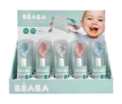 Löffel Für Kinder Beaba Trainingslöffel 360° Neon Ab 8 Monaten Grau