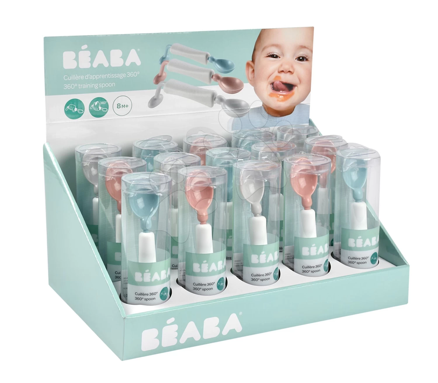 Löffel Für Kinder Beaba Airy Green Trainings - 360° Neon Ab 8 Mon Grün – Bild 7