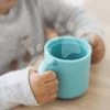 Becher Für Babys Silicone Learning Cup Blue Beaba Mit Deckel, Zum Trinkenlernen Ab 8 Monaten Blau