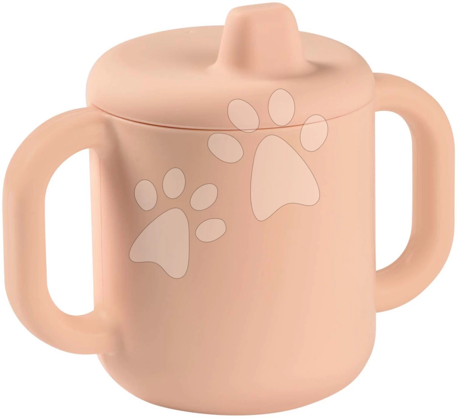 Becher Für Babys Silicone Learning Cup Pink Beaba Mit Deckel, Zum Trinkenlernen Ab 8 Monaten Rosa – Bild 3