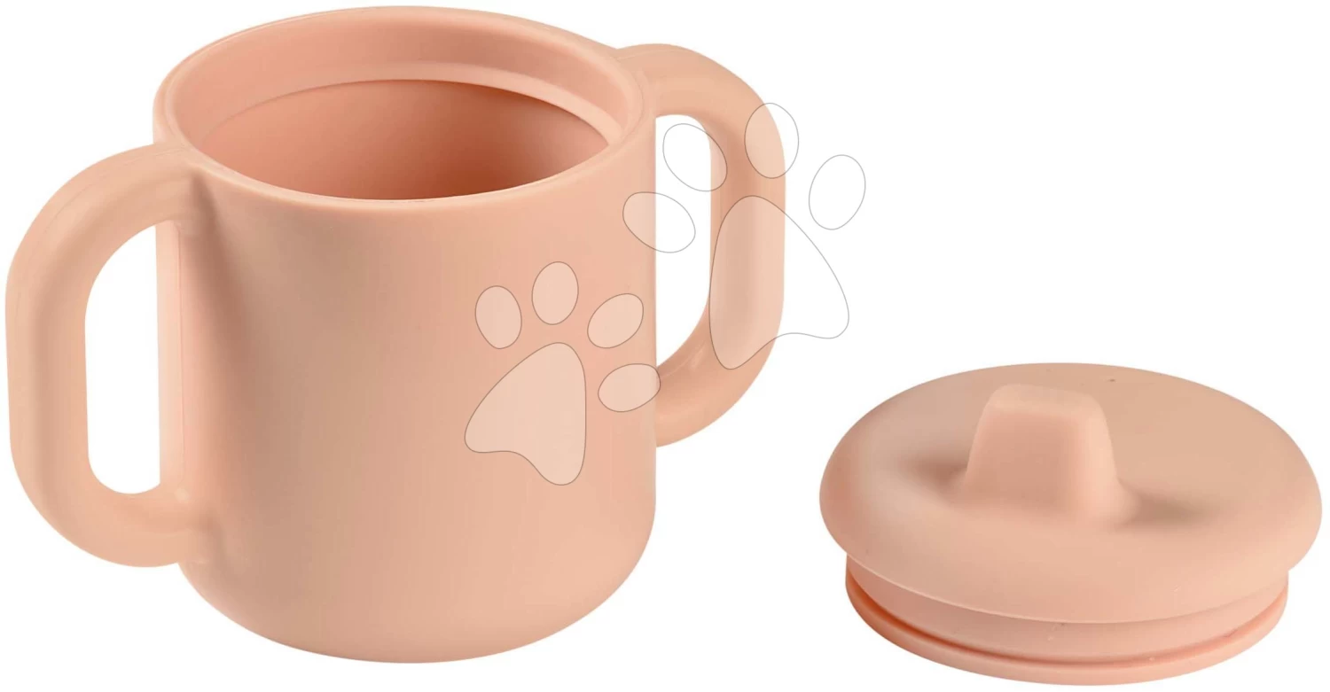 Becher Für Babys Silicone Learning Cup Pink Beaba Mit Deckel, Zum Trinkenlernen Ab 8 Monaten Rosa – Bild 5