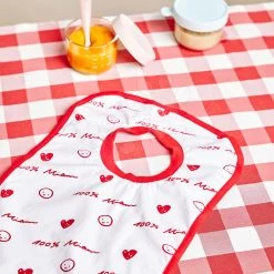 Lätzchen Evolutive Cotton Beaba Baumwollherzen Mit Elastischem Kragen Rot Ab 0 Mon