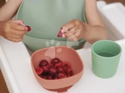 Lätzchen Für Kinder Silicone Bib Beaba Sage Green Aus Weichem Silikon Und Grün Mit Knöpfen Ab 4 Monaten BE913541