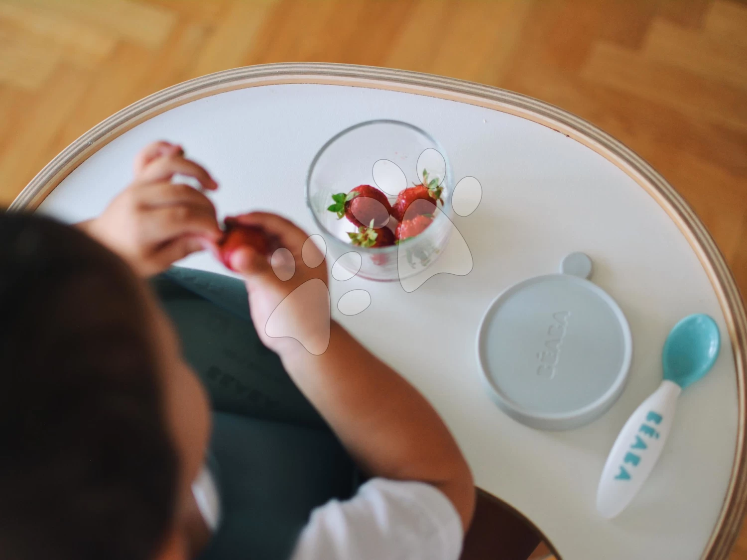 Lätzchen Für Kinder Silicone Bib Beaba Light Mist & Sage Green Aus Weichem Silikon Und Knöpfen 2 Stück Ab 4 Monaten BE913542 – Bild 7