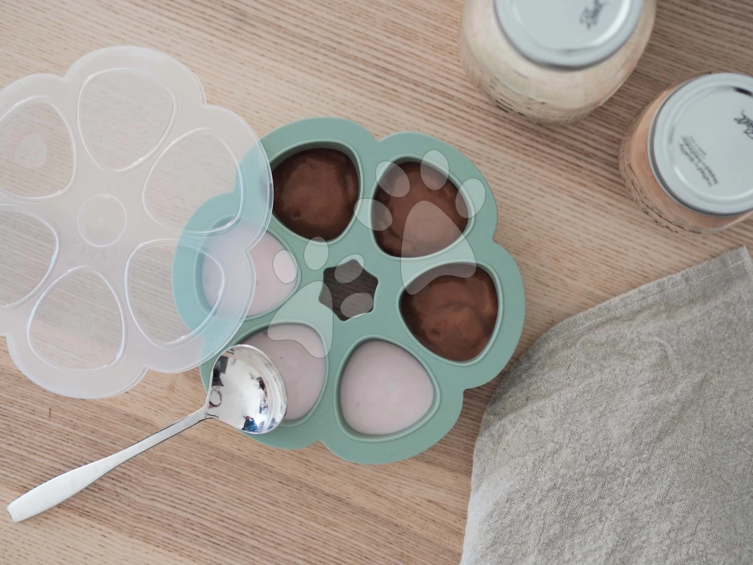 Multispender Für Lebensmittel Beaba Sage Green Silikon 6x90 Ml Grün Ab 4 Monaten BE914000