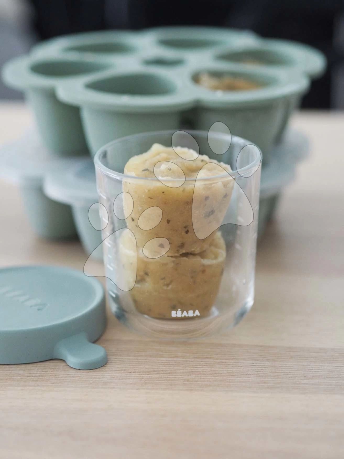 Multispender Für Lebensmittel Beaba Sage Green Silikon 6x90 Ml Grün Ab 4 Monaten BE914000 – Bild 4