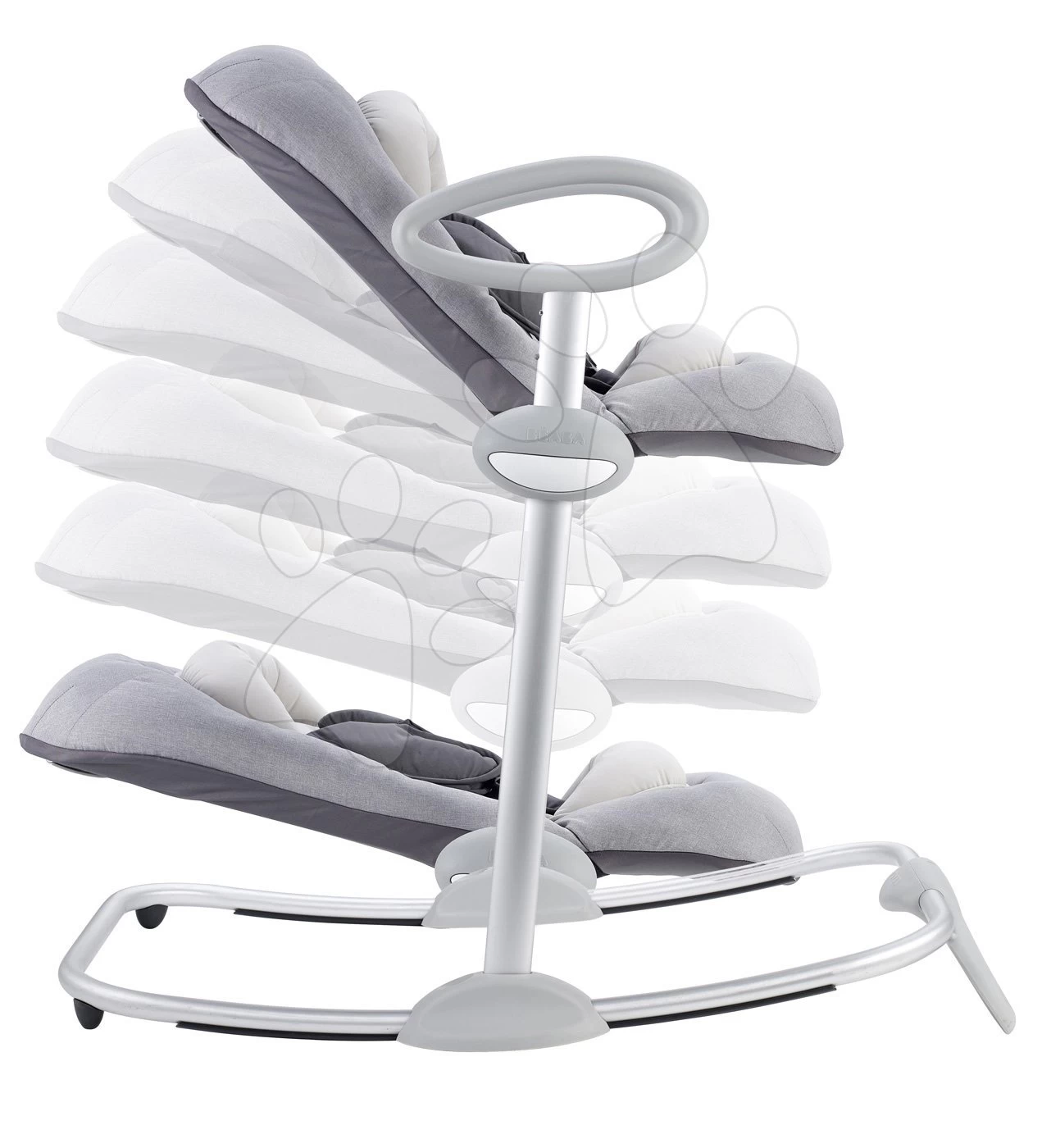 Einstellbare Liege Up & Down Bouncer III Heather Grey Beaba 4 Höhen Und 3 Positionen Ab 0 Monaten – Bild 9