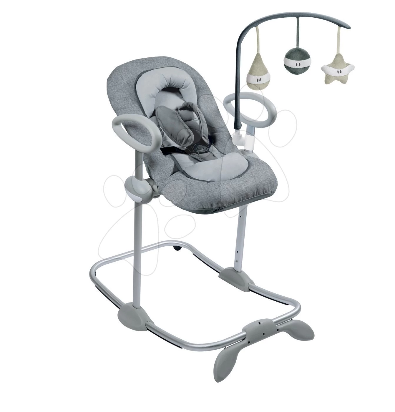 Einstellbare Liege Up & Down Bouncer III Heather Grey Beaba 4 Höhen Und 3 Positionen Ab 0 Monaten – Bild 2