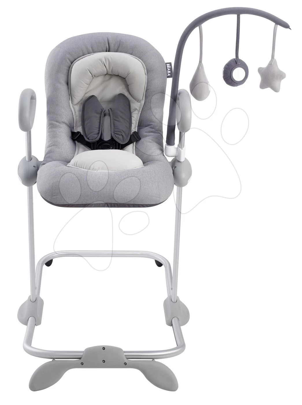 Einstellbare Liege Up & Down Bouncer III Heather Grey Beaba 4 Höhen Und 3 Positionen Ab 0 Monaten – Bild 5