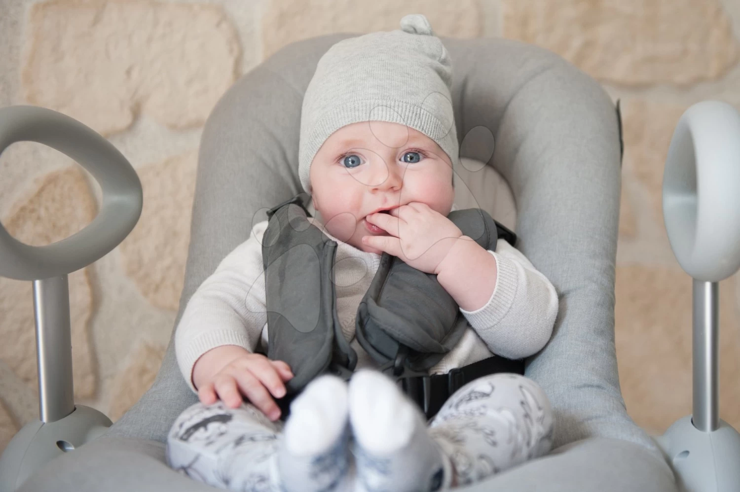 Einstellbare Liege Up & Down Bouncer III Heather Grey Beaba 4 Höhen Und 3 Positionen Ab 0 Monaten – Bild 11