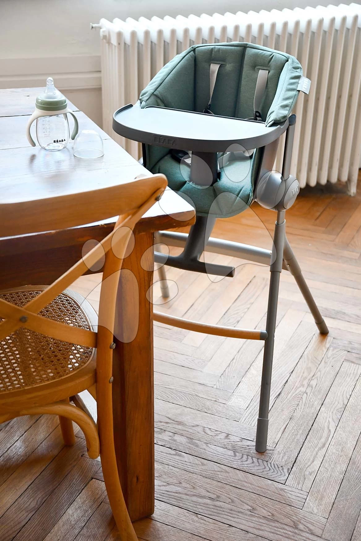 Textileinlage Beaba Up & Down Laurierzum Holz Esszimmerstuhl Grün Ab 6 Monaten BE915041 – Bild 8