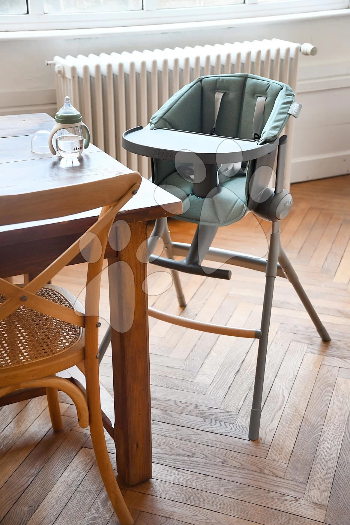 Esszimmerstuhl Aus Holz Up & Down High Chair Beaba 6-fach Höhenverstellbar Grau Von 6-36 Monaten BE915043 – Bild 5