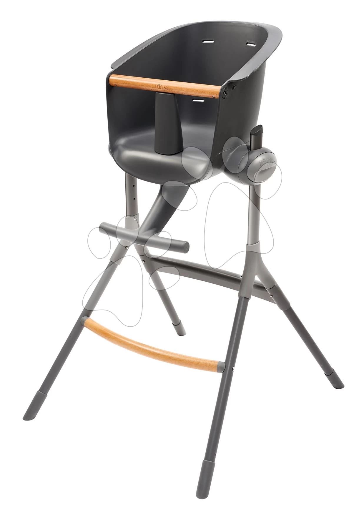 Esszimmerstuhl Aus Holz Up & Down High Chair Beaba 6-fach Höhenverstellbar Grau Von 6-36 Monaten BE915043 – Bild 2