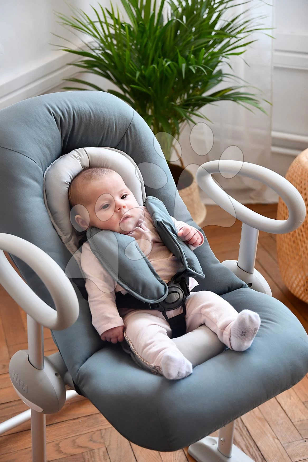 Verstellbare Kinderliege Up & Down Bouncer IV Beaba Cosy Mineral 4 Höhen Und 3 Positionen Grau Ab 0 Monaten BE915044 – Bild 7