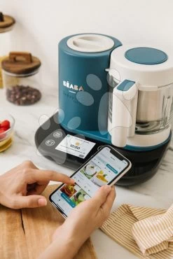 Dampfgarer Und Mixer Beaba Babycook® Smart Peacock Blue Blau-schwarz BE916901