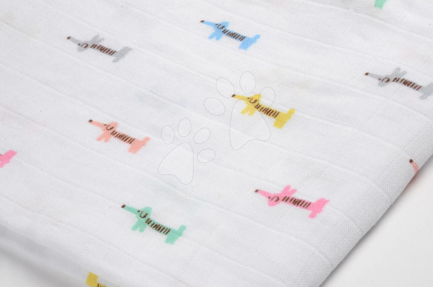 Baumwoll-Musselin-Windel Beaba Textilwindeln Teckel 3er Set 70*70 Cm Ab 0 Monaten Blau-beige