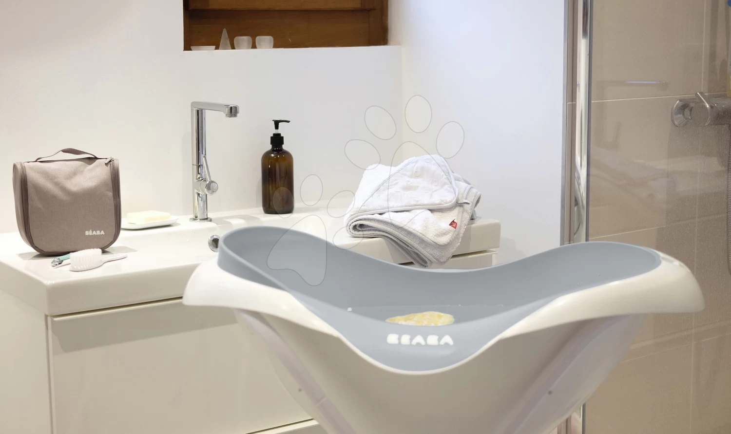 Beaba-Badewanne Camélé’O 1st Age Baby Bath Light Mist Grau Ab 0 Monaten