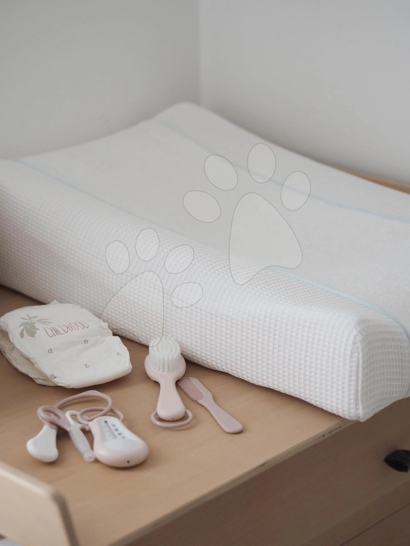 Wickelauflagebezug Sofalange Beaba Weiß Mit Rand 100% Bio-Baumwolle Von 0-36 Monaten – Bild 3